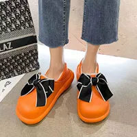 С бантиком, оранжевый, черный