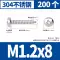 may do kim loai Đen 304 thép không gỉ đầu tròn Vít tự tháo đầu Pan chéo kéo dài vít gỗ M3M3.5M4M5 may do kim Vật liệu thép