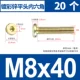 M8X40 [20-цветовая мебельная винт цинковой мебели]