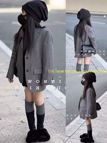 Осенний костюм, осенняя куртка, детская одежда, в западном стиле