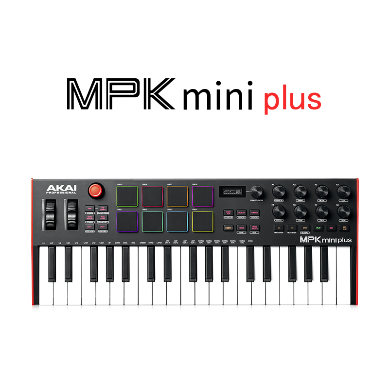 Akai Professional 雅家MPK Mini Plus 37键MIDI音乐键盘控制器新低870