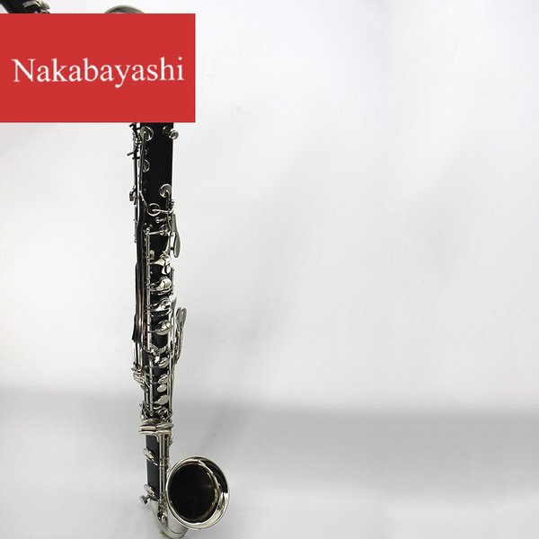 Бас один Очистить б жесткий бакелит Трубка серебро CL-BC002 Тип полный