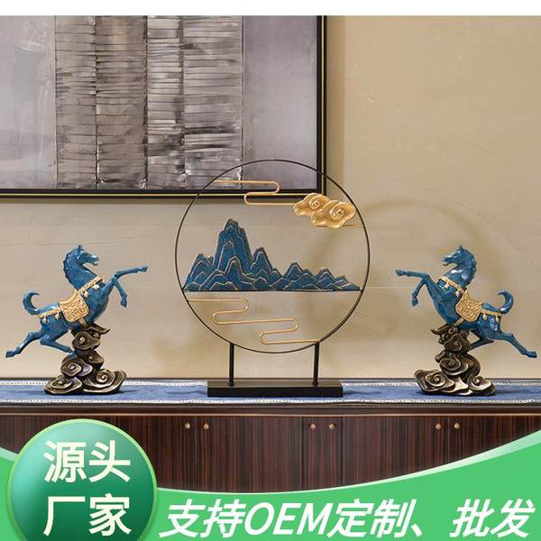 Домой гостиная украшение новый китайский стиль вход Изучать чайную комнату ремесла искусство Вкус модель комната отели декоративный