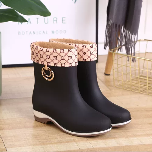 Модная обувь, нескользящие туфли, сапоги, средней длины