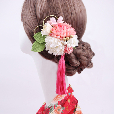 taobao agent Bathrobe, Japanese Chinese hairpin with tassels for bride, hair accessory, Lolita style