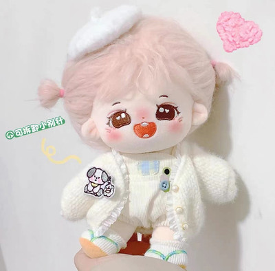 taobao agent Cotton doll, cute demi-season clothing, sweater, jacket, pin, 20cm, with embroidery