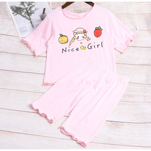 Летняя тонкая детская пижама подходит для мужчин и женщин, комплект для отдыха, коллекция 2021, сшита из модала, короткий рукав