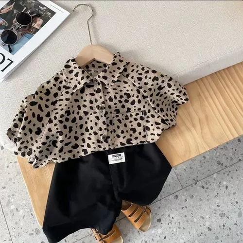 Детская летняя тонкая рубашка для мальчиков, в корейском стиле, детская одежда, в западном стиле, коллекция 2022