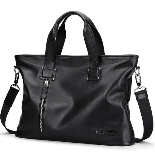 Вместительная и большая кожаная сумка на одно плечо, из натуральной кожи, воловья кожа