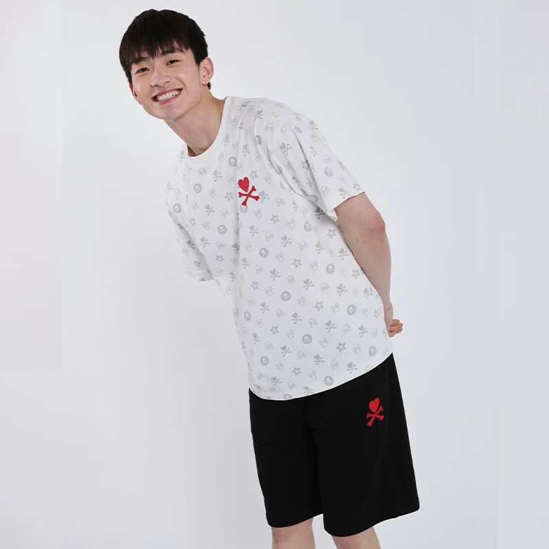 Tokidoki/Tao Qidqi Love Cross Bone Series Summer New Loose Knitted Short Skin