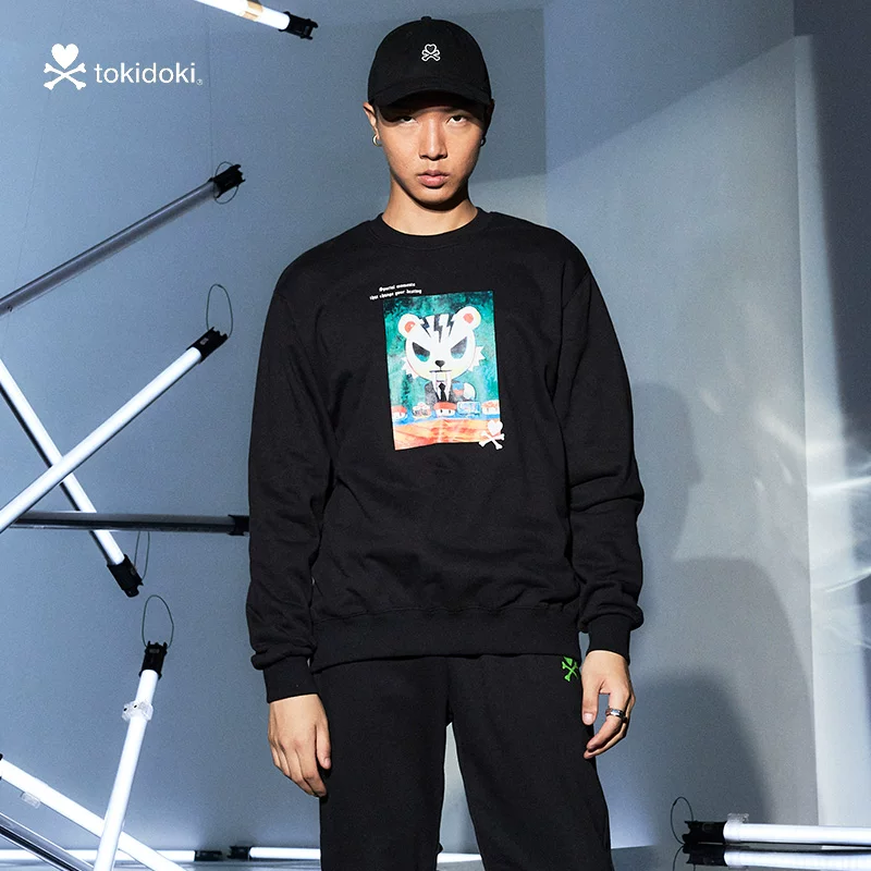 Tide, sweatshirt, set for leisure, oversize