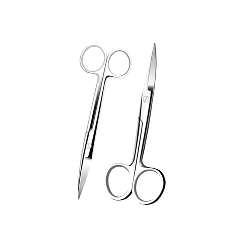 Медицинские ножницы из нержавеющей стали Прямой изгиб медсестра с хирургической хирургической офтальмология