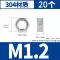 may do kim Đai ốc lục giác inox 304 201 đai ốc Bộ sưu tập nắp vặn 316 M2M3M4M5M6M8M10M12-M33 máy dò tìm kim loại Vật liệu thép