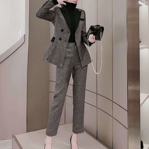 Демисезонный осенний элитный модный классический костюм, комплект, в стиле Шанель