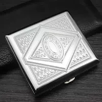 Длинный металлический портсигар