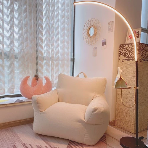 Кремовый диван для спальни, подушка, татами, популярно в интернете