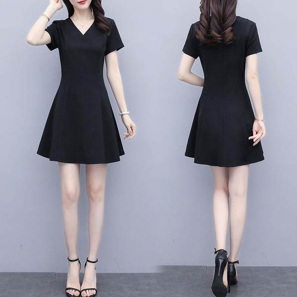 Летнее приталенное длинное платье, подходит для подростков, коллекция 2022, в корейском стиле, средней длины, А-силуэт