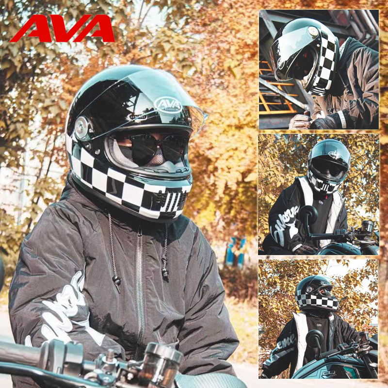 [USD 386.67] Ava Dynasty Carbon Fiber Helmet Motorcycle Full Helmet