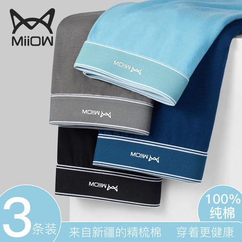 Антибактериальные трусы, дышащие хлопковые шорты