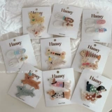 Милая заколка для волос, милый комплект, вилка, ложка, универсальная челка, мультяшный аксессуар для волос, котенок