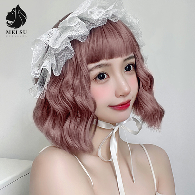 taobao agent Summer wig, helmet, natural look, curls