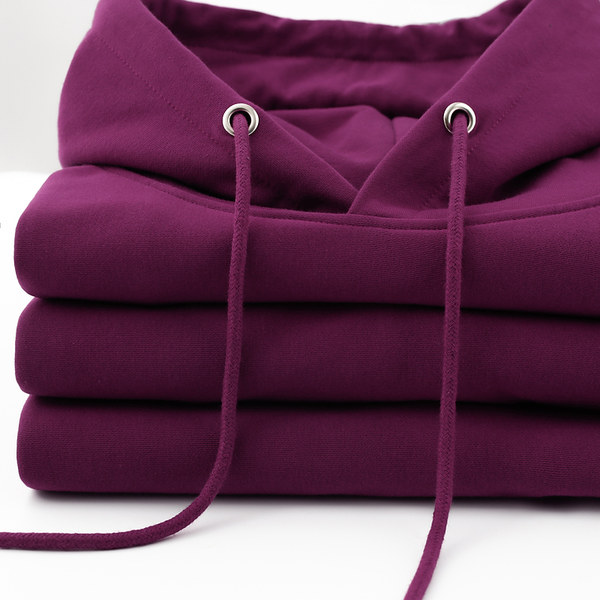 Сиреневая комфортная приятная телу толстовка с капюшоном для отдыха, свободный крой