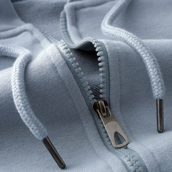 Синяя толстовка, куртка с молнией, свободный крой