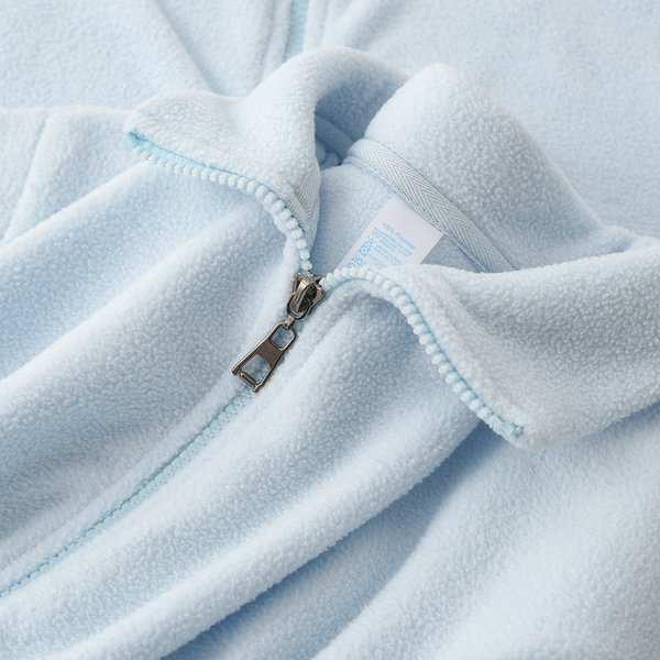 Синяя бархатная коралловая утепленная удерживающая тепло демисезонная куртка для отдыха