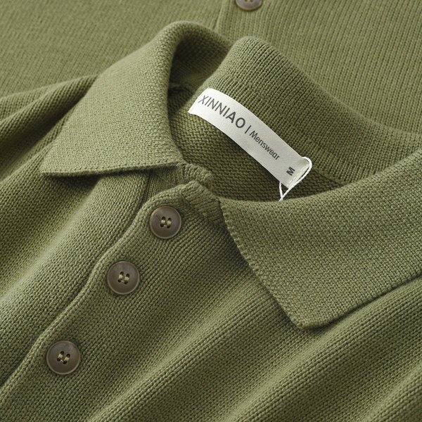 Модный качественный зеленый трикотажный свитер, свободный крой