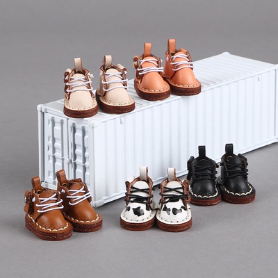 taobao agent OB11 baby shoes small leather boots and Martin boots Holala GSC cowhide boots [spot]