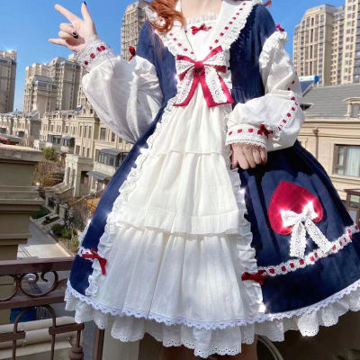 taobao agent Long skirt, dress for princess, Lolita style, with short sleeve, long sleeve, Lolita OP