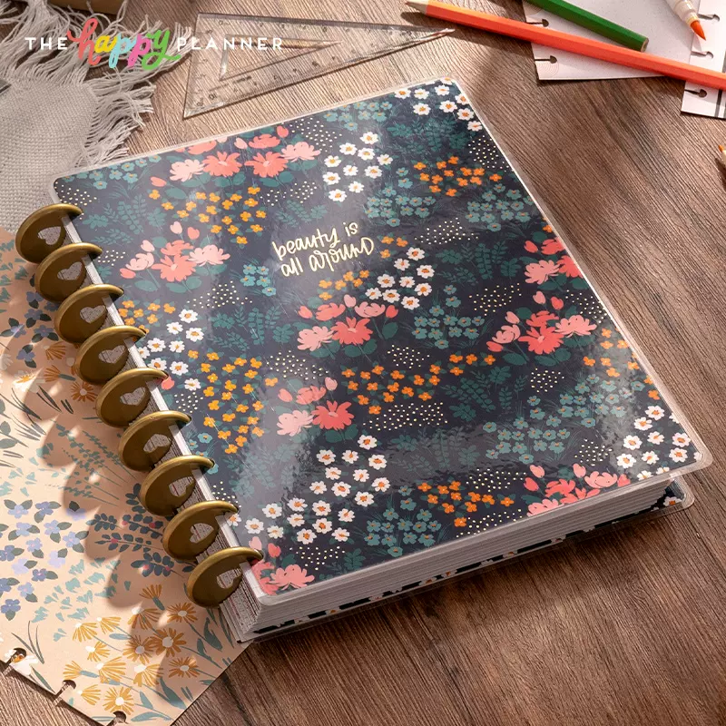 22新品 The Happy Planner美国创意手账本中号蘑菇孔活页环计划本简约加厚时间轴日记本日程本手帐本子