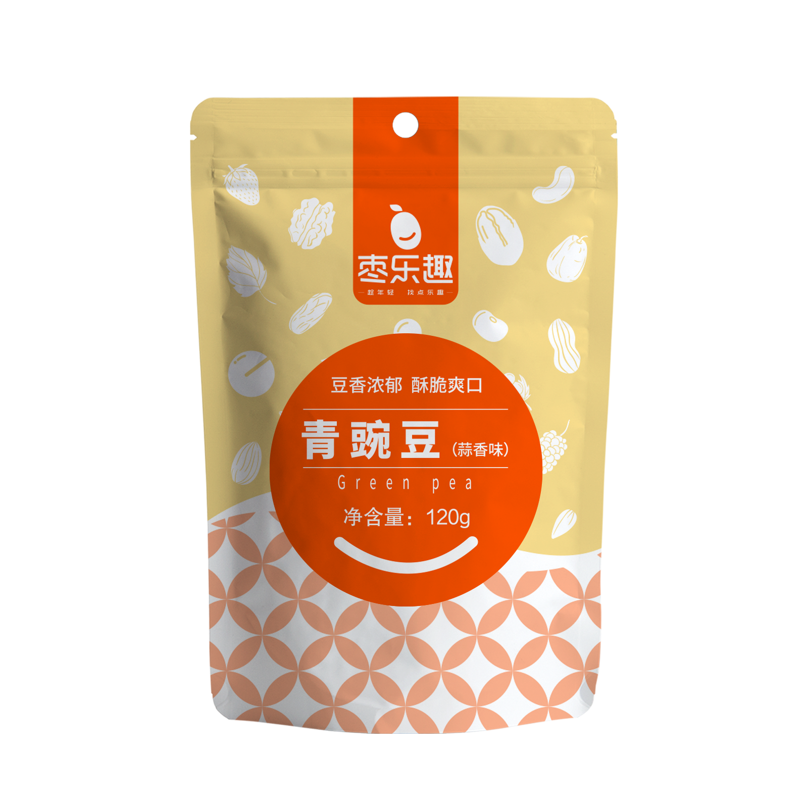 【2袋8.9】枣乐趣蒜香青豌豆120g