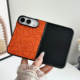 Girls Embossed Camellia Pattern Faux Leather iPhone Case for iPhone Duo Fold