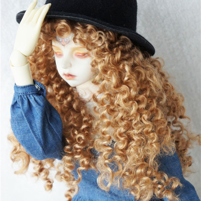taobao agent Juyusu BJD Ceramics BLYTHE Little cloth doll wigs imitation Mahai Mao mid -length instant noodle curl (JD145)