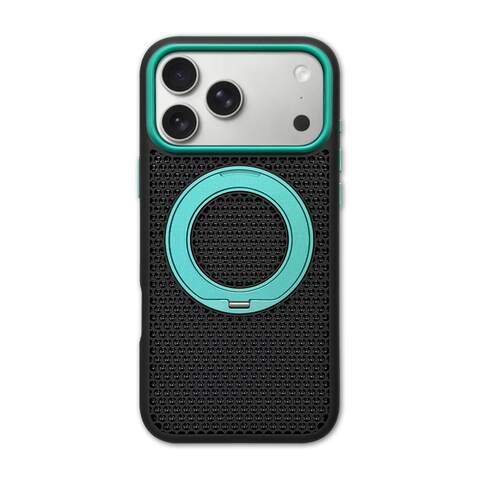Grid Ring Stand Perforated iPhone Minimalist Heat dissipation iPhone Case for iPhone 13 – 18