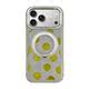 Polka Dots Burgundy Orange Light Gray Stand iPhone Case for iPhone 18 – 15