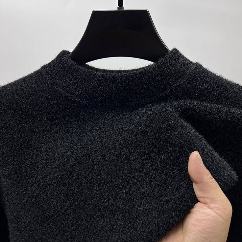 [Fleece] Chenille 909 mid-collar - black