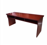 1,8 метра кожаного стола из твердого дерева