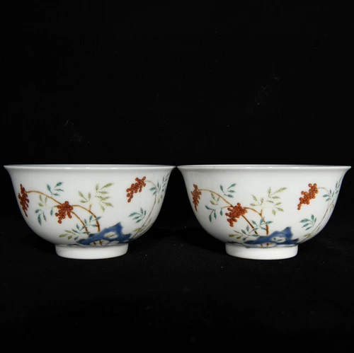 Цин Юнжжэн Цветовая каменная чаша для каменного рисунка, 6 × 11,3