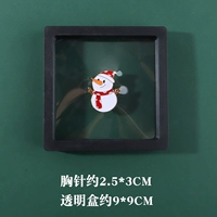 Рождественский снеговик+прозрачная коробка