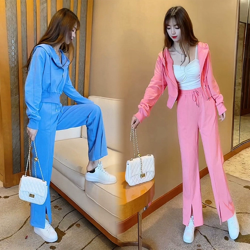 Осенний спортивный костюм для отдыха с капюшоном, куртка, штаны, комплект, 2022