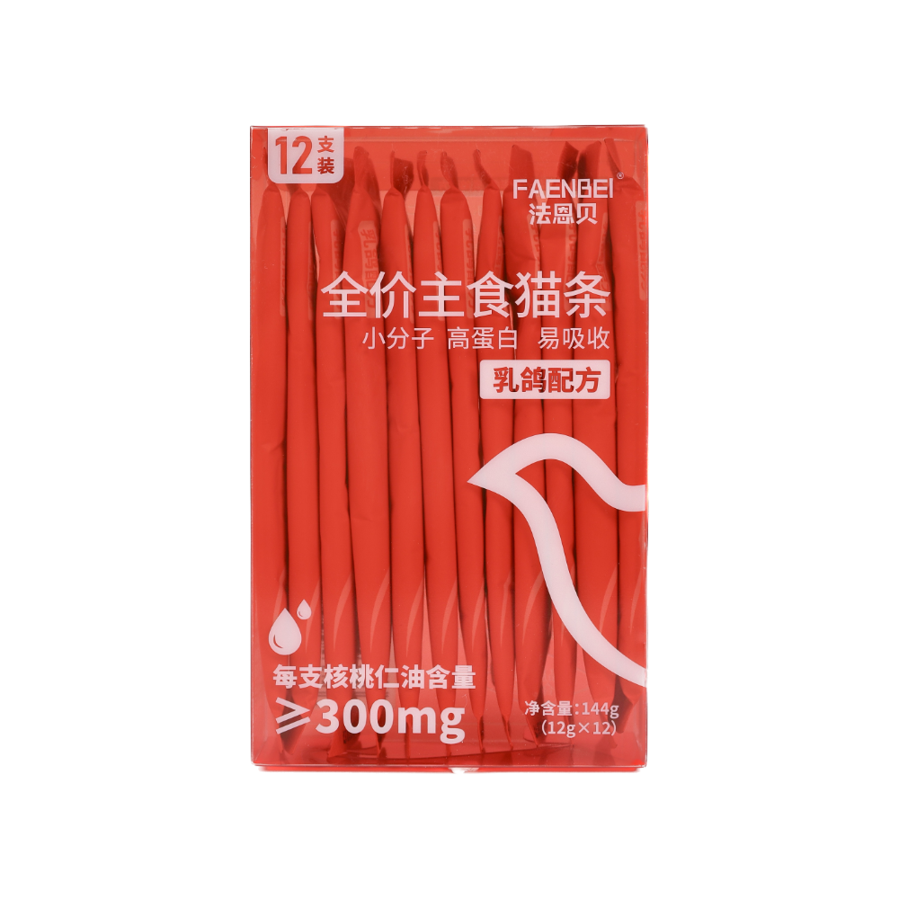 【法恩贝】鸽肉无添加剂主食猫条12gX12条