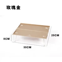 Розовый золотой алюминиевый стол