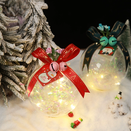 Apple, защитный амулет, рождественская креативная прозрачная акриловая подарочная коробка, подарок на день рождения