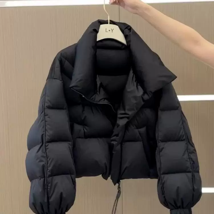 Черный зимний пуховик, элитный