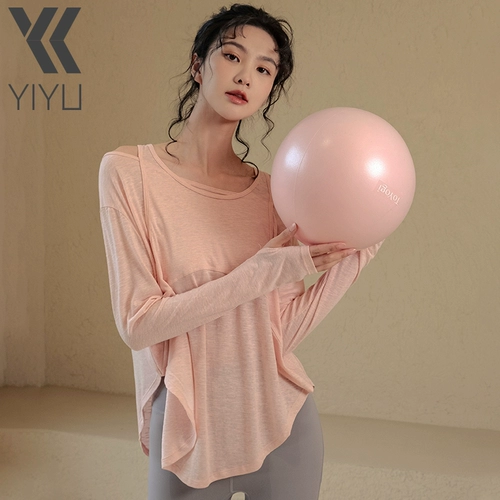 Спортивный лонгслив для йоги, быстросохнущая белая дорожная футболка для спортзала, свободный крой, для бега