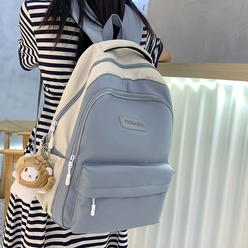 Школьный рюкзак, вместительная и большая универсальная сумка через плечо, для средней школы, простой и элегантный дизайн, коллекция 2023