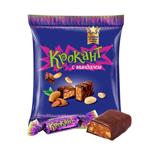 Российский фиолетовый сахар KDV Шоколад импортированные сэндвич -конфеты смешанная подготовка Свадебная конфеты новогодние товары повседневные закуски