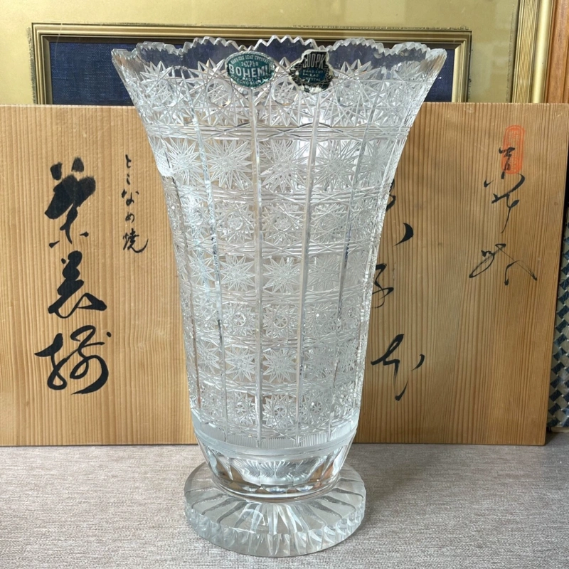 日本平安橘吉青瓷手作双耳花瓶花器花入花生陶瓷瓷器-Taobao